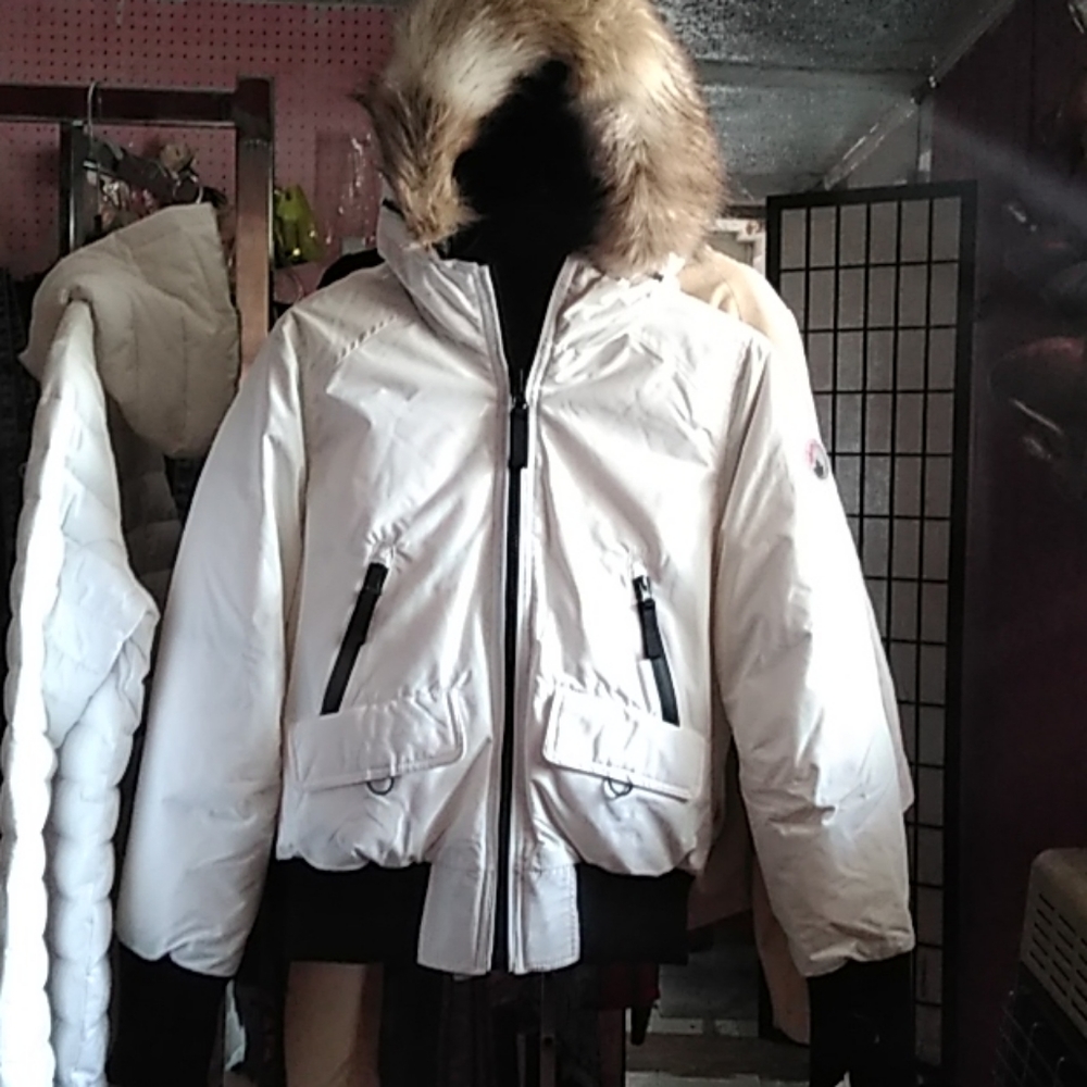 White Hooded coat